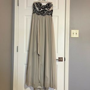 Silver and Black long dress